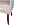 Ver imagem 4 de Mesa de Cabeceira Retrô 1 Gaveta Branco Frete Grá