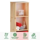 Ver imagem 3 de Estante Organizador Madeira 4 Prateleiras Nichos Natural Idimex