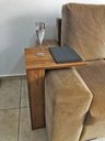 Ver imagem 2 de Mesa Lateral Escrivaninha Estofado Para Notebook MDF