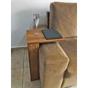 Ver imagem 2 de Mesa Lateral Escrivaninha Estofado Para Notebook MDF