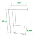 Ver imagem 3 de Mesa Lateral Escrivaninha Estofado Para Notebook MDF