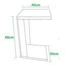Ver imagem 3 de Mesa Lateral Escrivaninha Estofado Para Notebook MDF
