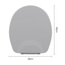 Ver imagem 6 de Assento Sanitário Plástico Astra Tas/k Almofadado Gelo