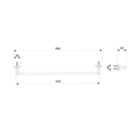 Ver imagem 2 de Toalheiro Barra Celite Up 60cm Cromado