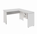 Ver imagem 2 de Mesa de Escritório em L 30mm com Gaveteiro Suspenso e Chave F5 Office