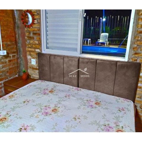 Oferta de Cabeceira para Cama Box 140cm Modelo Veludo