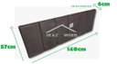 Ver imagem 3 de Oferta de Cabeceira para Cama Box 140cm Modelo Veludo