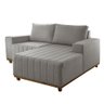 Sofá Fixo com Chaise 185cm Boreal Linho com Molas Lado Direito Meu Sofá Online - 2
