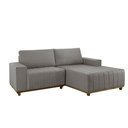 Ver imagem 3 de Sofá Fixo com Chaise 185cm Boreal Linho com Molas Lado Direito Meu Sofá Online