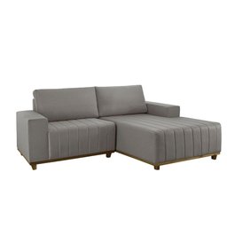 Sofá Fixo com Chaise 185cm Boreal Linho com Molas Lado Direito Meu Sofá Online - 3