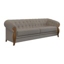 Ver imagem 1 de Sofá 3 Lugares 244cm Pugle Linho Camurça Cinza - Sallar Home