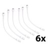 Engate Flexível 1/2 X 60cm Água Fria Pvc Plena Tigre 6 Uni - 1