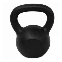 Kettlebell Pintado 6 Kg Fundidos de Minas - Preto - 2 Kettlebell Pintado 6 Kg Fundidos de Minas - Preto - 2