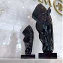 Ver imagem 2 de Escultura Estátua Decorativa Cabeça de Cavalo Pequena 50cm:preto Brilho