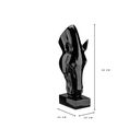 Ver imagem 4 de Escultura Estátua Decorativa Cabeça de Cavalo Pequena 50cm:preto Brilho