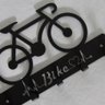 Porta Chaves Bike 22 x 14 cm Preto Lixa Artístic Laser - 4
