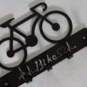 Ver imagem 4 de Porta Chaves Bike 22 x 14 cm Preto Lixa Artístic Laser