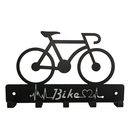 Ver imagem 1 de Porta Chaves Bike 22 x 14 cm Preto Lixa Artístic Laser