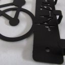 Ver imagem 5 de Porta Chaves Bike 22 x 14 cm Preto Lixa Artístic Laser