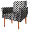 Ver imagem 3 de Kit 2 Poltrona Decorativa Nina e Puff e Almofada Suede Absitrato 21