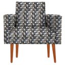 Ver imagem 2 de Kit 2 Poltrona Decorativa Nina e Puff e Almofada Suede Absitrato 21