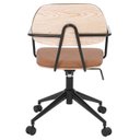 Ver imagem 6 de Kit com 10 Cadeiras Office com Relex em Aço Carbono e Couro Ecologico Dijon Marrom/Caramelo