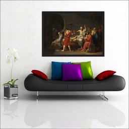 Quadro Decorativo Filosofia Filósofo Morte Sócrates Tt01 - 2 Quadro Decorativo Filosofia Filósofo Morte Sócrates Tt01 - 2