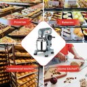 Ver imagem 2 de Takywep Batedeira Comercial 20qt 1100w 3 Velocidades Aço Inox Azul