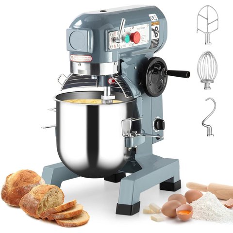 Takywep Batedeira Comercial 20qt 1100w 3 Velocidades Aço Inox Azul