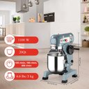 Ver imagem 4 de Takywep Batedeira Comercial 20qt 1100w 3 Velocidades Aço Inox Azul
