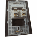 Ver imagem 2 de Conjunto 4x2 Linha Marrom Sleek Alto Brilho Margirius 4x2" 1 Interruptor Bipolar Simples 25 a