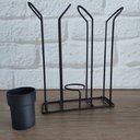Ver imagem 7 de Suporte Porta Copo Descartável 50 80ml e 180 200ml Organizador de Copos e Colheres Café Preto