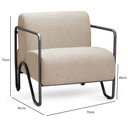 Ver imagem 3 de Kit 2 Poltronas Medelín com Pé em Metal Movellu Home