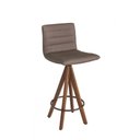 Ver imagem 2 de Kit 5 Banquetas Julia Gourmet Giratória Média-assento Tecido Preto