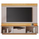 Ver imagem 3 de Home para TV até 85 Atena Ripado em MDF-MDP com Porta de Correr Off White e Cinamomo JCM Movelaria