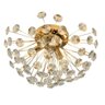 Plafon Dente de Leão Cristais Dourado 3G9 35cm - 1