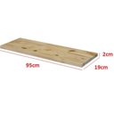 Ver imagem 3 de Tábua Aplainada Prateleira/artesanato de Pinus Tratado com Nós 19x1,8x95 Centímetros - Natural Único