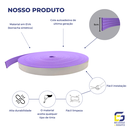 Ver imagem 3 de Moldura Painel Ripado Eva Adesivo Urânio 5cmx5mm 5 Metros - Lilás