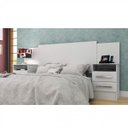 Ver imagem 2 de Cabeceira de Casal Extensível com Mesa de Apoio e 2 Gavetas Elegance Espresso Móveis