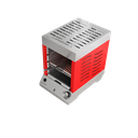 Ver imagem 1 de Churrasqueira a Gás Vertical sem Fumaça - Flame Dinoxx - Gás Glp - Vermelha