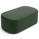 Ver imagem 1 de Puff Decorativo Orgânico para Living Quarto 100cm Doha W01 Couríssimo Verde Musgo - Lyam Decor