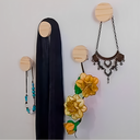 Ver imagem 6 de Kit de 3 Peças Gancho Parede Madeira Elefante