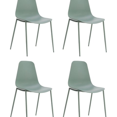 Kit com 4 Cadeiras em Polipropileno Miami