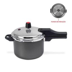 Panela De Pressão Indução Antiaderente 4,5 L Preta Multiflon - 2