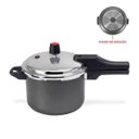 Ver imagem 2 de Panela De Pressão Indução Antiaderente 4,5 L Preta Multiflon