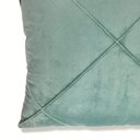 Ver imagem 6 de Kit 3 Capas para Almofada Drapeada Veludo Quadrada Várias Cores Cor:verde Menta