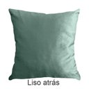 Ver imagem 5 de Kit 3 Capas para Almofada Drapeada Veludo Quadrada Várias Cores Cor:verde Menta