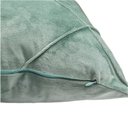 Ver mais imagens de Kit 3 Capas para Almofada Drapeada Veludo Quadrada Várias Cores Cor:verde Menta