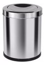 Ver imagem 1 de Lixeira Inox 13,5L Tampa Meia Esfera