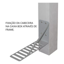 Ver imagem 3 de Cabeceira Casal para Cama Box 140x128cm Veludo Espuma D20 - Bege